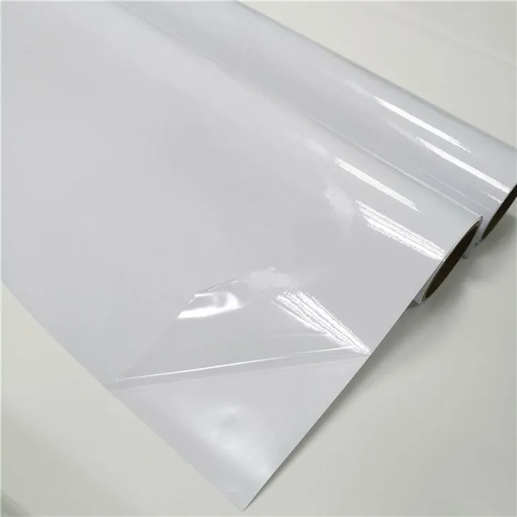 Self Adhesive PVC PET PE Film With White Yellow PEK Liner PET Liner